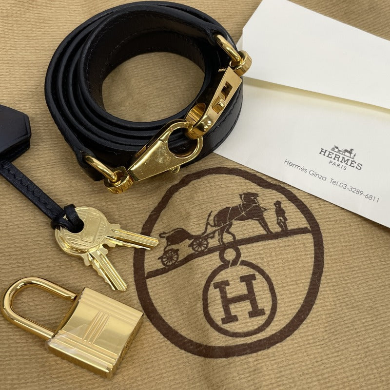 エルメス HERMES ケリー28 ケリー 28 バッグ トートバッグ ショルダーバッグ ボックスカーフ ブルーインディゴ ネイビー 紺 ゴールド金具