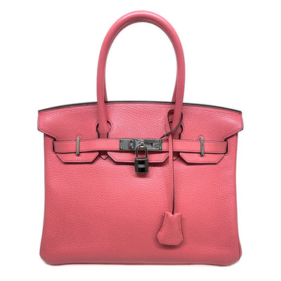 HERMES HERMES Birkin 30 Birkin 30 Bag Tote Bag Toryon Clemence Rose Azare Pink Silver Metal Handbag