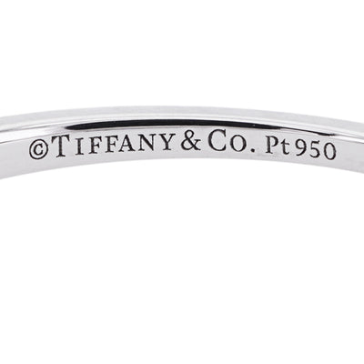 ティファニー TIFFANY&Co. エンゲージメント リング ラウンド ブリリアント カット ダイヤモンド ＆ プラチナ ダイヤモンド バンド ティファニー トゥルー リング 指輪 Pt950 シルバー ダイヤリング 婚約指輪 エンゲージリング プラチナ