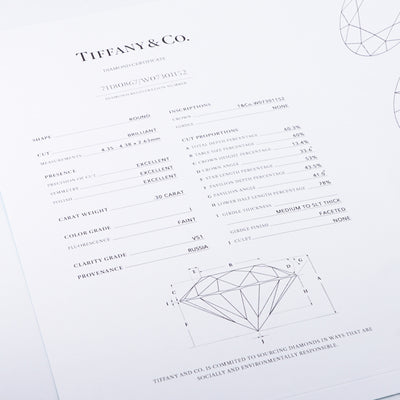 Tiffany & Co. Tiffany＆Co。 Tiffany & Co. 真正的戒指PT950银钻石戒指订婚戒指铂金