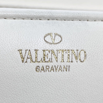 ヴァレンティノ VALENTINO ワンスタッズ バッグ ショルダーバッグ ナッパレザー アイボリー ゴールド金具 チェーンバッグ
