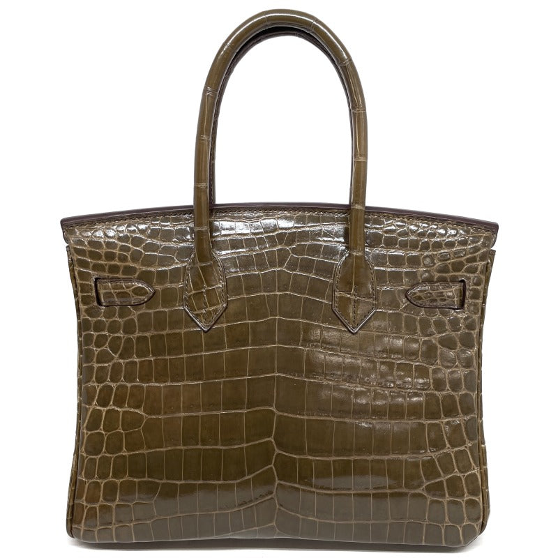 HERMES HERMES Birkin 30 Birkin 30 Bag, Tote Bag, Nilotticus, Crocodile, Brown, Silver Fittings