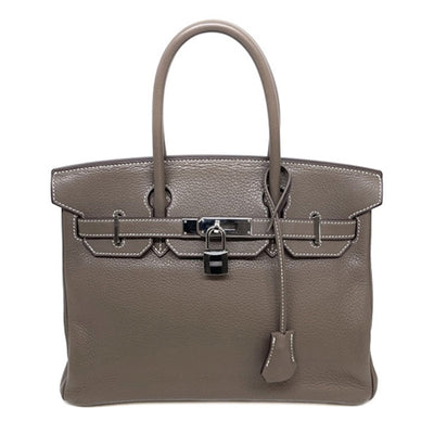 HERMES 爱马仕 Birkin 30 Birkin 30 手提袋Torillon Clemence Etoup灰色银硬件