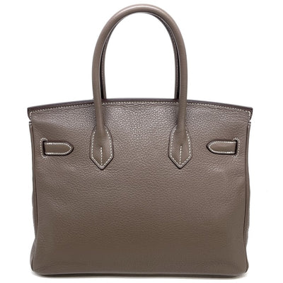 HERMES 爱马仕 Birkin 30 Birkin 30 手提袋Torillon Clemence Etoup灰色银硬件