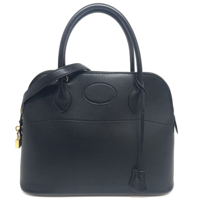 HERMES HERMES Bolide 31 Bolide 31 Bag, Tote Bag, Shoulder Bag, Evercalf, Evercalf, Noir, Black, Gold Fittings