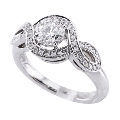 HARRY WINSTON 哈里·温斯顿百合集群订婚戒指百合集团的哈里·温斯顿钻石戒指订婚戒指铂金