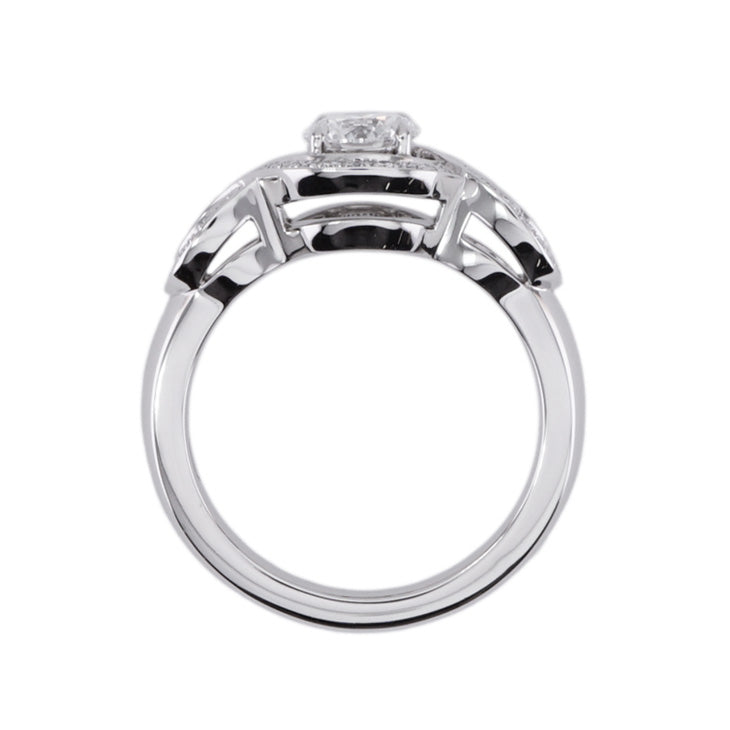 HARRY WINSTON 哈里·温斯顿百合集群订婚戒指百合集团的哈里·温斯顿钻石戒指订婚戒指铂金