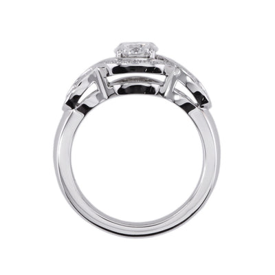HARRY WINSTON 哈里·温斯顿百合集群订婚戒指百合集团的哈里·温斯顿钻石戒指订婚戒指铂金