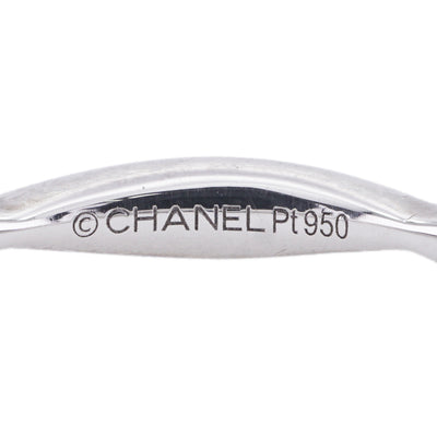 CHANEL CHANEL Eternity Ring Half Eternity Camellia Collection Diamond Ring Wedding Ring Marriage Ring Platinum