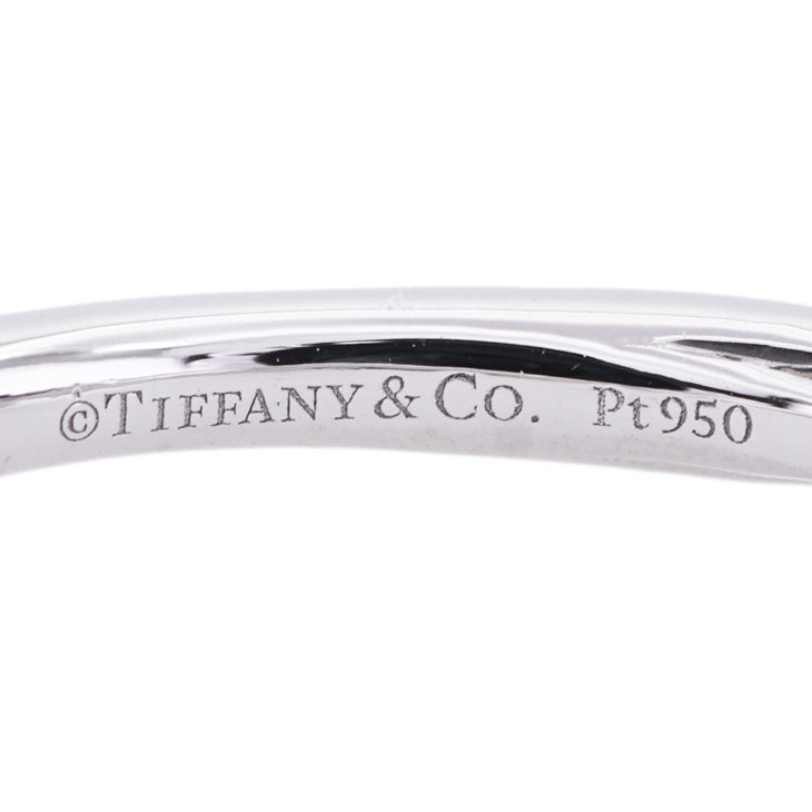 Tiffany & Co. TIFFANY&Co. Round Brilliant Engagement Ring Diamond Platinum Band Half Eternity Half Circle Tiffany & Co. Harmony Ring Pt950 Platinum Diamond Ring Engagement Ring