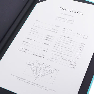 Tiffany & Co. Tiffany＆Co。 Tiffany & Co. 和谐环PT950白金钻石戒指订婚戒指