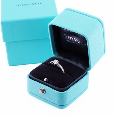 Tiffany & Co. Tiffany＆Co。 Tiffany & Co. 和谐环PT950白金钻石戒指订婚戒指