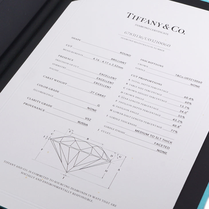 ティファニー TIFFANY&Co. ティファニー ハーモニー ラウンド ブリリアント エンゲージメントリング プラチナ リング 指輪 Pt950 プラチナ ダイヤリング 婚約指輪