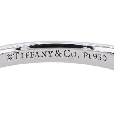 Tiffany & Co. Tiffany＆Co。 Tiffany & Co. 设置环PT950银钻石戒指订婚戒指