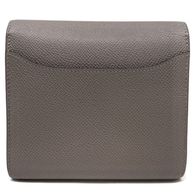 HERMES HERMES Constance compact Constance compact Wallet, Bifold Wallet, Mini Wallet, Mini Wallet, Epson, Etoop, Grey, Silver Fittings, Vo Epson