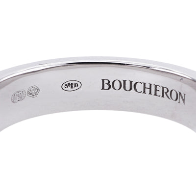 BOUCHERON Boucheron 소 빛 반지 반 Quatre ring Quatre Radiant Edition Ring 750wg Silver Wedding Ring Wedding Ring White Gold K18WG