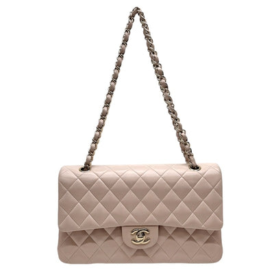 CHANEL 香奈儿 Matelass? Matelasse 25 袋肩袋羊羔粉红色的金色硬件链链肩袋可可标记转锁 Double flap W襟翼 Double chain W chain