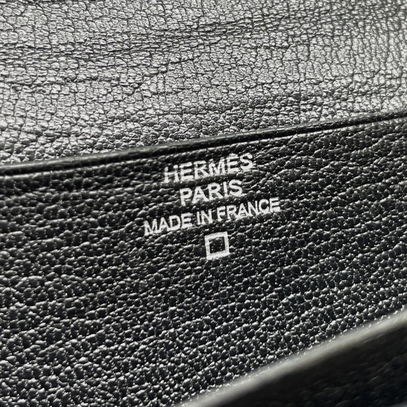 エルメス HERMES ベアンスフレ ベアンスフレ アリゲーター クロコダイル ノワール ブラック 黒 シルバー金具 エキゾチック