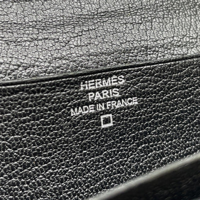 エルメス HERMES ベアンスフレ ベアンスフレ アリゲーター クロコダイル ノワール ブラック 黒 シルバー金具 エキゾチック