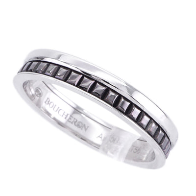 BOUCHERON Boucheron 소 검은 고리 반 소 검은 색 Quatre ring 퀘이터 블랙 에디션 링 750WG 블랙