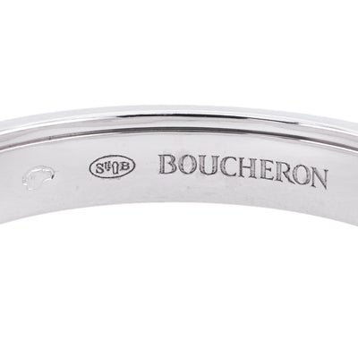 BOUCHERON Boucheron牛黑环半牛黑 Quatre ring Quatre黑色版戒指750WG黑色