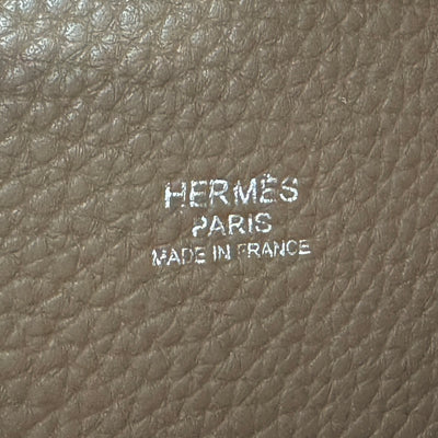 エルメス HERMES ピコタンロックPM ピコタンロック PM ピコタンPM ピコタンロック18 バッグ トートバッグ トリヨンクレマンス エトゥープ ベージュ グレージュ シルバー金具