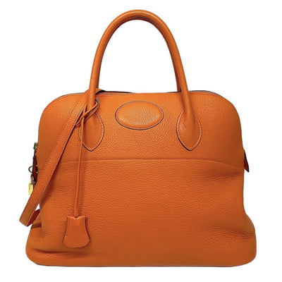 HERMES HERMES Bolide 35 Bolide 35 Bag, Tote Bag, Shoulder Bag, Toryon Clemence, Orange, Gold Fittings