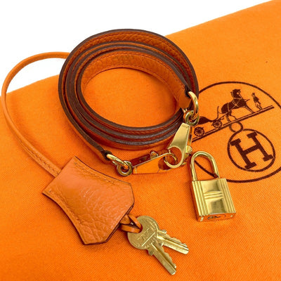 HERMES HERMES Bolide 35 Bolide 35 Bag, Tote Bag, Shoulder Bag, Toryon Clemence, Orange, Gold Fittings