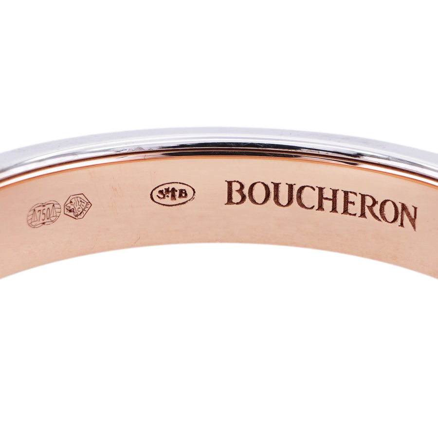 ブシュロン BOUCHERON キャトル クラシック ダイヤモンド リング ハーフ キャトルリング キャトルダイヤ リング 指輪 750PG ホワイトゴールド イエローゴールド ピンクゴールド ブラウンPVD