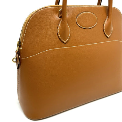 HERMES HERMES Bolide 35 Bolide 35 Bag, Tote Bag, Shoulder Bag, Kushbell, Gold, Brown, Brown, Gold Fittings