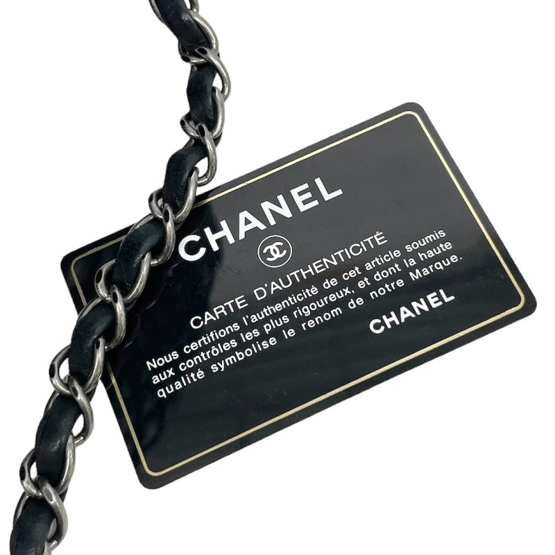 CHANEL CHANEL Matelass? Bag, tote bag, shoulder bag, leather, black, navy, black, navy, silver fittings, chain shoulder bag, Coco mark