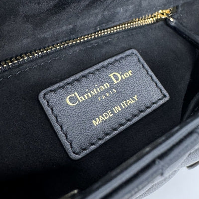 CHRISTIAN DIOR 克里斯蒂安·迪奥（Christian Dior） Lady dior small LADY DIOR MY ABCDIOR MYABC Cannage bag 袋，手提袋，肩膀袋 Cannage 黑金金属配件