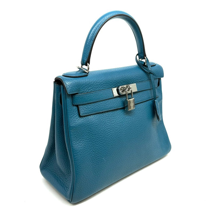 エルメス HERMES ケリー28 ヴェルソ ケリー 28 バッグ トートバッグ ショルダーバッグ トリヨンクレマンス ブルー Blue 青 シルバー金具 エルメス HERMES ケリー28 ヴェルソ ケリー 28 バッグ トートバッグ
