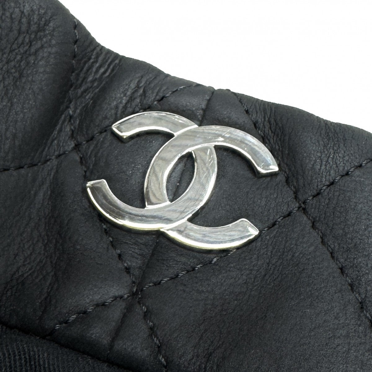 CHANEL CHANEL Matelass? Bag, tote bag, shoulder bag, nubuck, black, black, silver fittings, chain shoulder bag, Coco mark