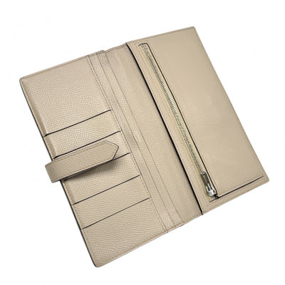 HERMES HERMES B?arn soufflet Bearn soufflet Wallet Long Wallet Epson Trench Beige Silver Metal Fittings Vaugh Epson