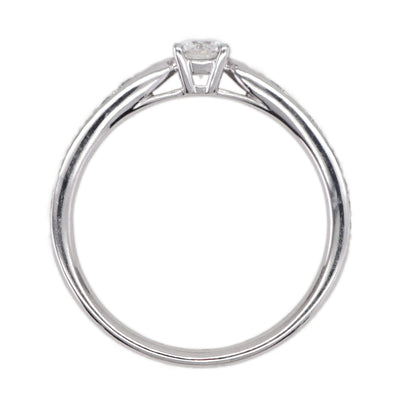 Tiffany & Co. TIFFANY&Co. Round Brilliant Engagement Ring Diamond Platinum Band Half Eternity Half Circle Tiffany & Co. Harmony Diamond Ring Engagement Ring Platinum