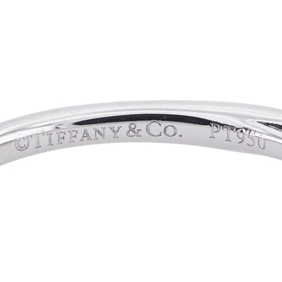 Tiffany & Co. TIFFANY&Co. Round Brilliant Engagement Ring Diamond Platinum Band Half Eternity Half Circle Tiffany & Co. Harmony Diamond Ring Engagement Ring Platinum