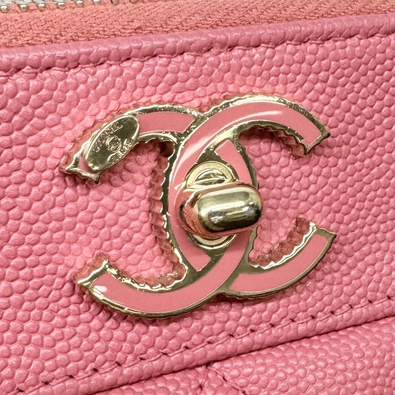 シャネル CHANEL マトラッセ バッグ ショルダーバッグ キャビアスキン ピンク ゴールド金具 チェーンウォレット WOC 財布 長財布 –  Tieel Vintage