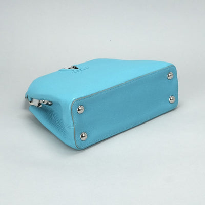 LOUIS VUITTON 路易威登 Capucines BB Capucines BB 包，手提袋，肩膀袋，托里龙皮革，绿松石，蓝色，蓝色，银色硬件，参考价格：¥1,050,500