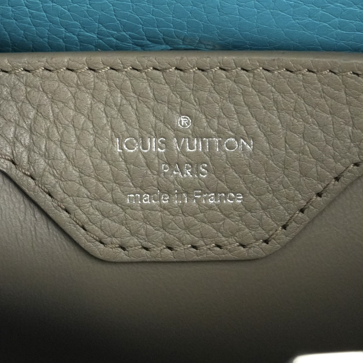 LOUIS VUITTON LOUIS VUITTON Capucines BB Capucines BB Bag, Tote bag, Shoulder bag, Torillon leather, Turquoise, Blue, Silver hardware, Reference price: ¥1,050,500