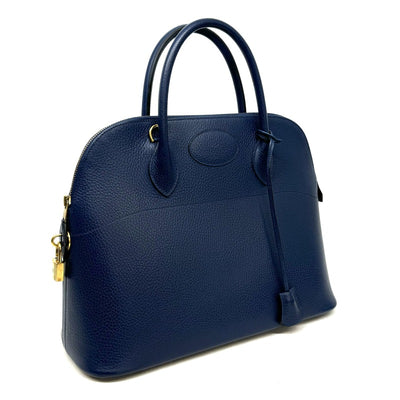 HERMES HERMES Bolide 35 Bolide 35 Bag, Tote Bag, Shoulder Bag, Ardennes, Blue, Gold Fittings