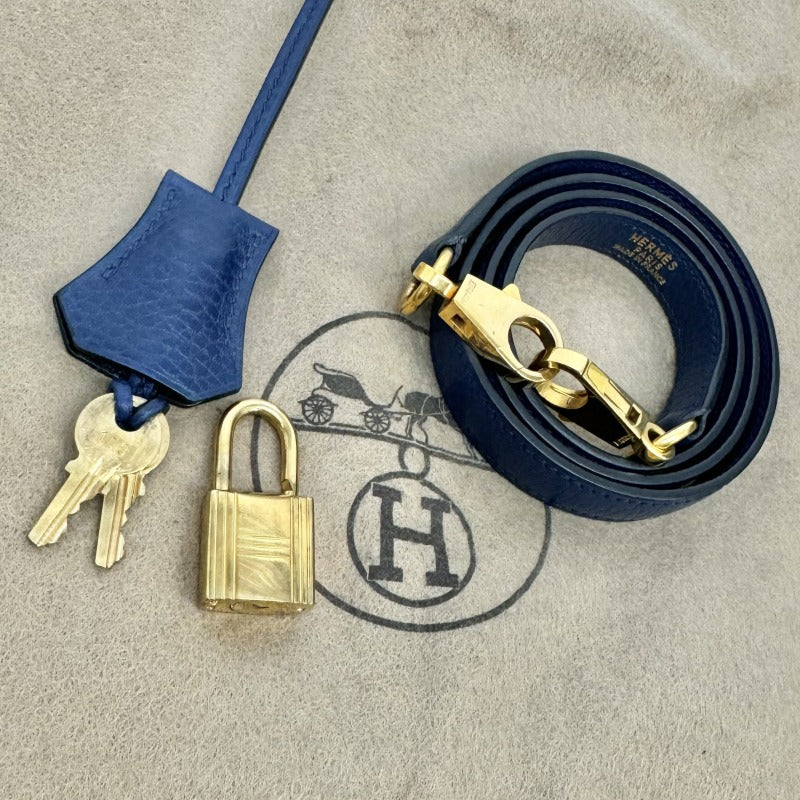 HERMES HERMES Bolide 35 Bolide 35 Bag, Tote Bag, Shoulder Bag, Ardennes, Blue, Gold Fittings