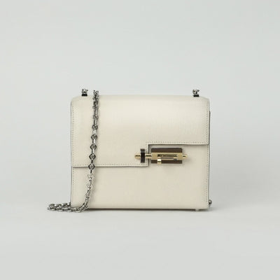 HERMES 헤르메스 Verrou Verrou mini 가방 숄더백 Chevre Nata 아이보리 실버 하드웨어 Chevre mysore