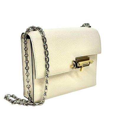 HERMES 헤르메스 Verrou Verrou mini 가방 숄더백 Chevre Nata 아이보리 실버 하드웨어 Chevre mysore