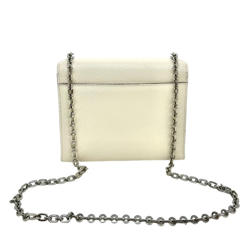 HERMES 헤르메스 Verrou Verrou mini 가방 숄더백 Chevre Nata 아이보리 실버 하드웨어 Chevre mysore