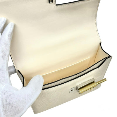 HERMES 헤르메스 Verrou Verrou mini 가방 숄더백 Chevre Nata 아이보리 실버 하드웨어 Chevre mysore
