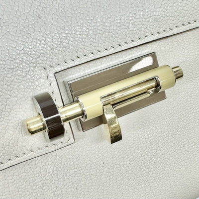HERMES 헤르메스 Verrou Verrou mini 가방 숄더백 Chevre Nata 아이보리 실버 하드웨어 Chevre mysore
