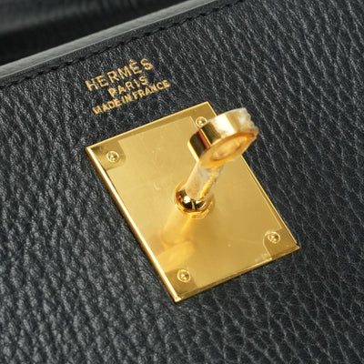 エルメス HERMES ケリー32 ケリー 32 バッグ トートバッグ アルデンヌ ノワール Noir ブラック black 黒 ゴールド金具