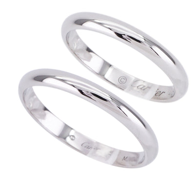 CARTIER Cartier 1895 Wedding Ring 1895 WEDDING BAND Ring Pt950 Silver Wedding Ring Platinum Pair Ring