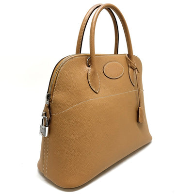 HERMES HERMES Bolide 35 Bolide 35 Bag, Tote Bag, Shoulder Bag, Vacherierage, Natural, Beige, Brown, Brown, Silver Fittings Bolide 37